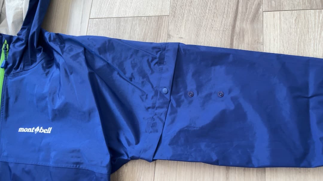 【1回着用】モンベル クレッパー 150(135〜155)cmレインスーツ