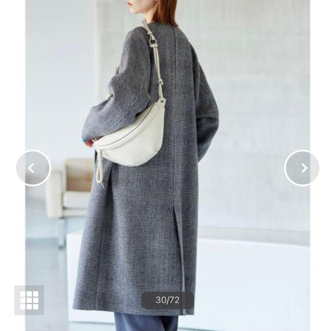 美品 スーパー140ビーバーノーカラーコート