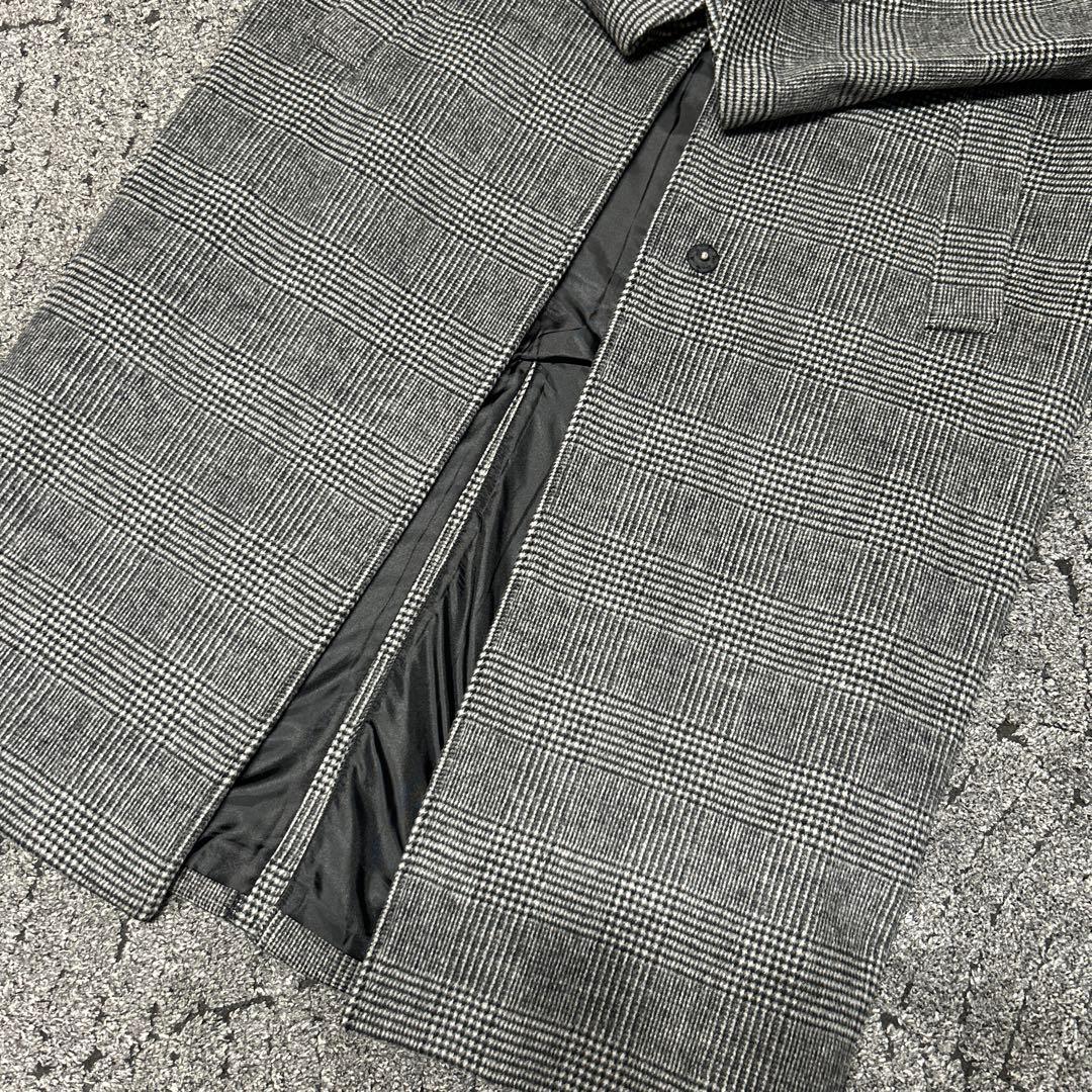 美品 スーパー140ビーバーノーカラーコート