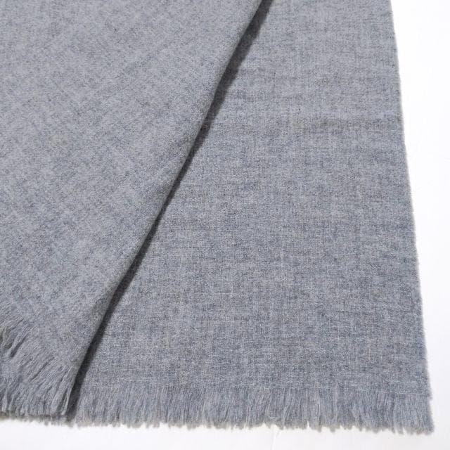 美品★Johnstons ジョンストンズ★カシミヤ混 ストール 大判 グレー