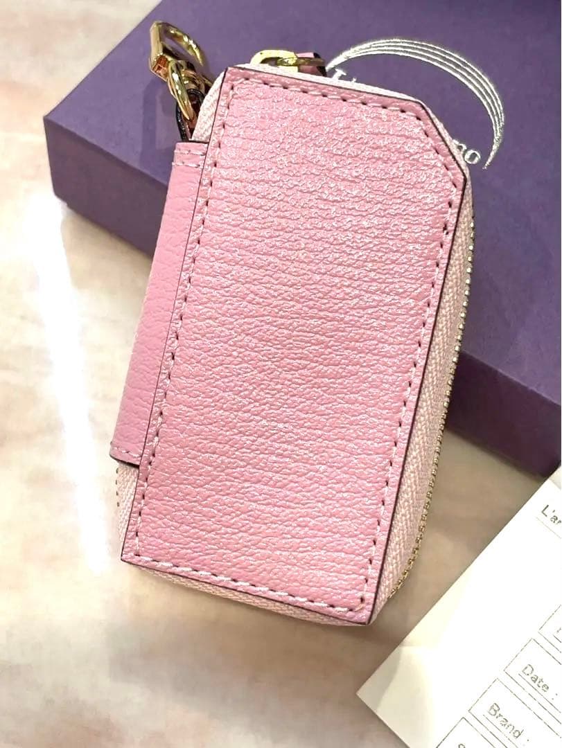 Larcobaleno ラルコバレーノ ピンク レザー キーケース 新品未使用