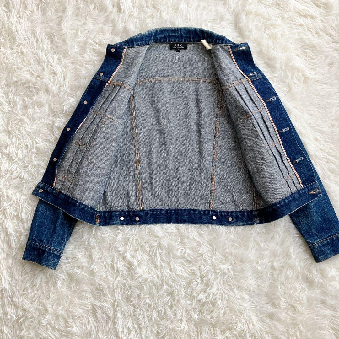 美品 A.P.C. 00s 初期タグ Gジャン 2ndタイプ 濃紺 日本製 赤耳