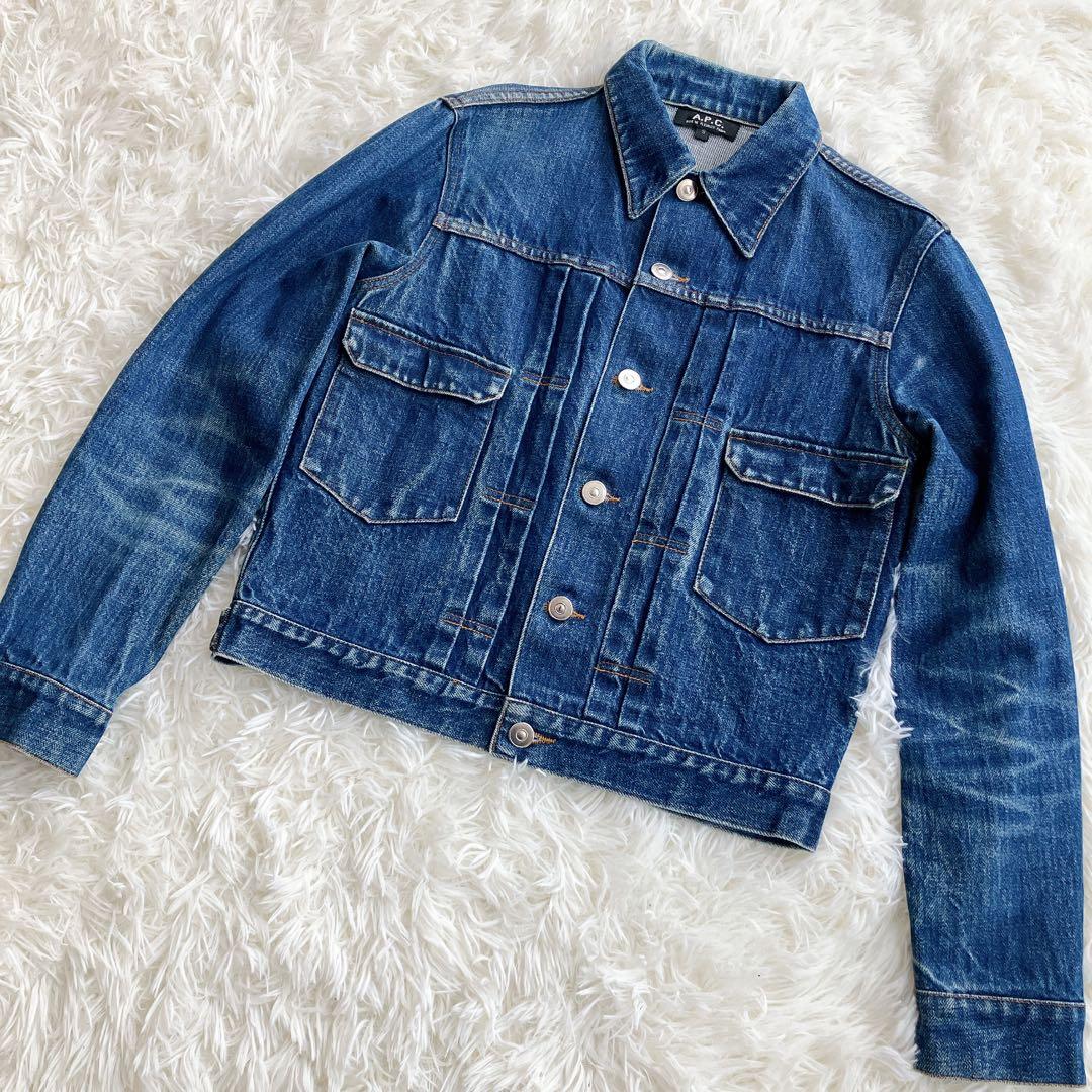 美品 A.P.C. 00s 初期タグ Gジャン 2ndタイプ 濃紺 日本製 赤耳