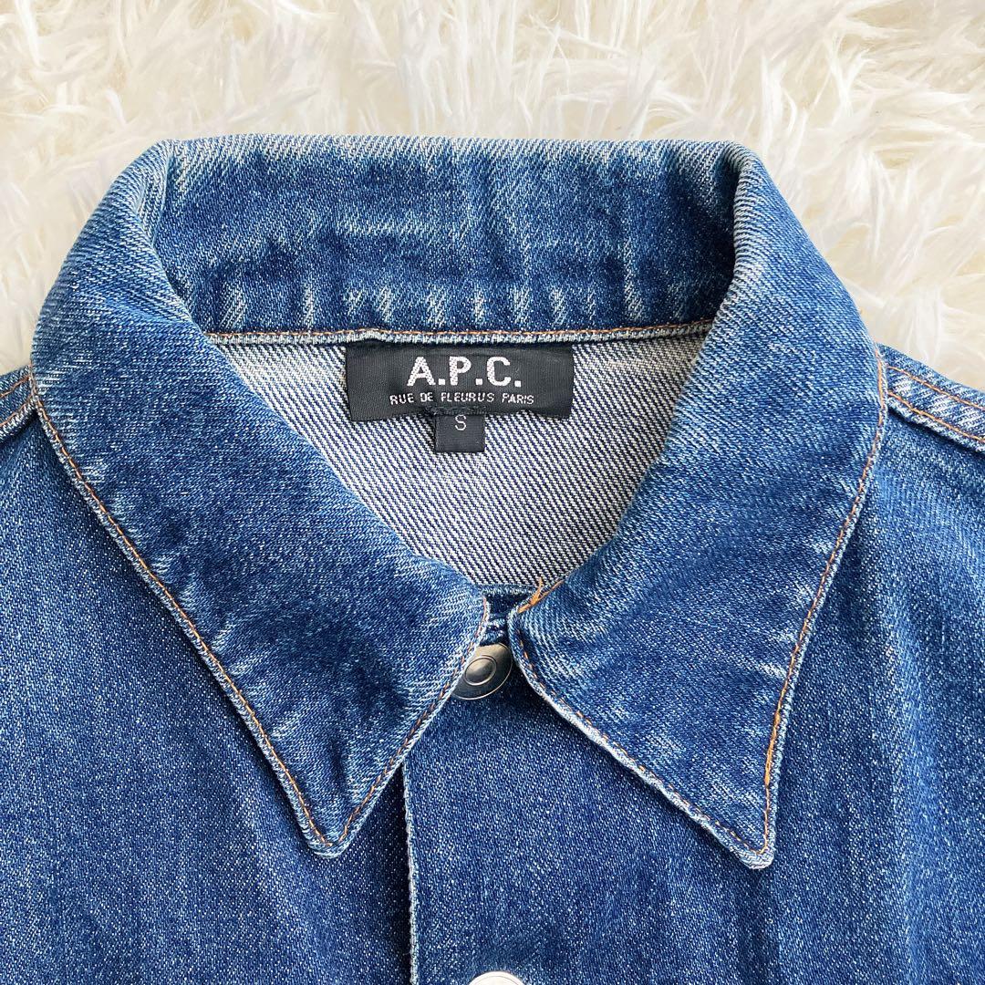 美品 A.P.C. 00s 初期タグ Gジャン 2ndタイプ 濃紺 日本製 赤耳