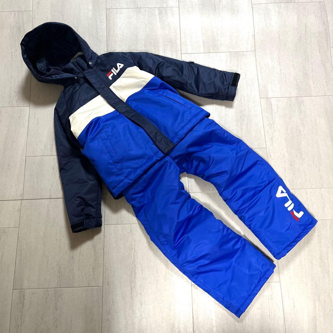 未使用 FILA スキーウェア 130 120 スノーウェア 男の子 ウエア上下
