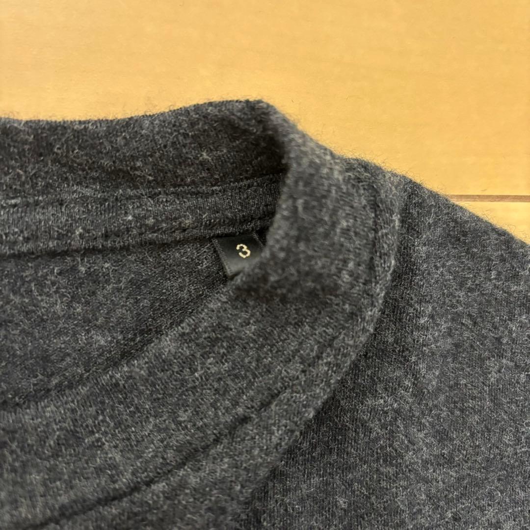 comoli ウール天竺長袖クルーネックtシャツ