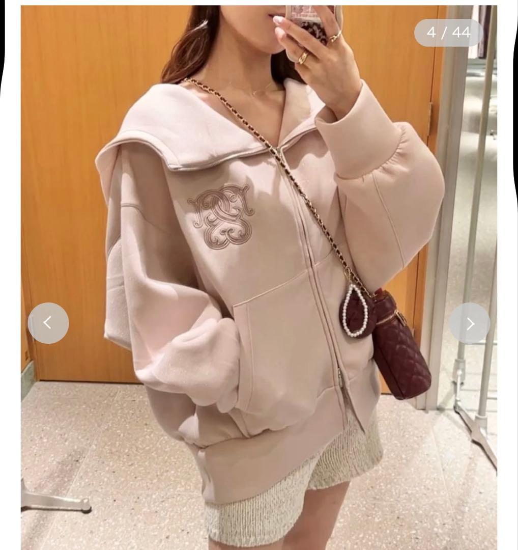 SNIDEL ボリュームパーカー ピンク 新品未使用タグ付き