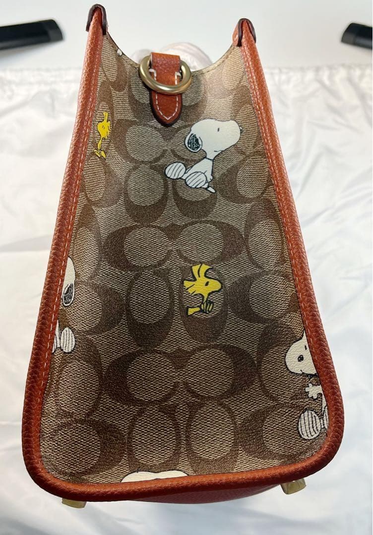 COACH X PEANUTS 新作 ウッドストック デンプシー トートバッグ