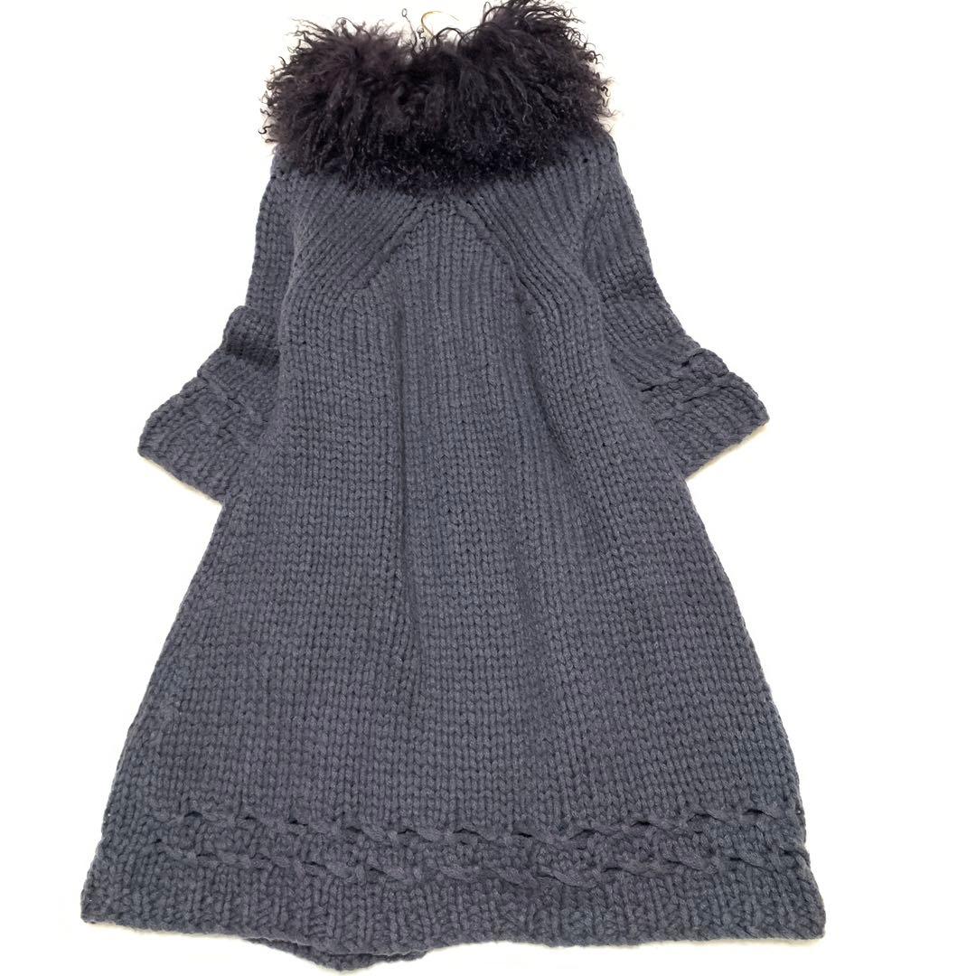 ★ shiyo様　マックスマーラ❤︎ボリュームニットコート❤︎カールファー❤︎ M L