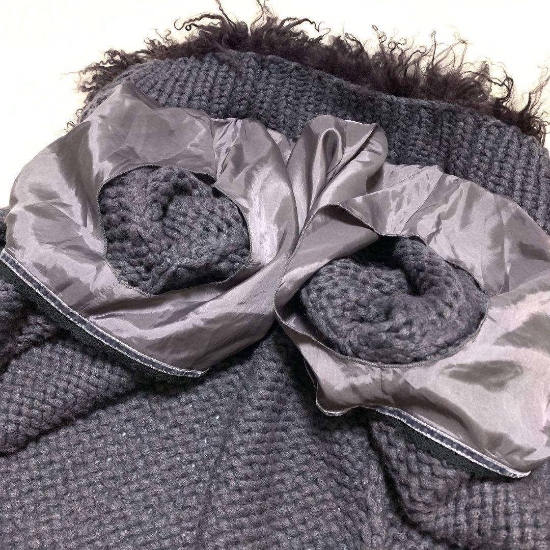 ★ shiyo様　マックスマーラ❤︎ボリュームニットコート❤︎カールファー❤︎ M L