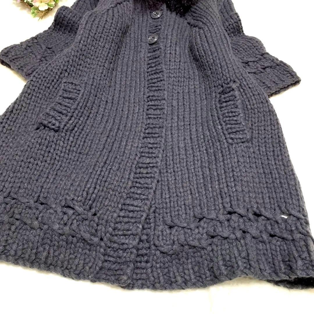 ★ shiyo様　マックスマーラ❤︎ボリュームニットコート❤︎カールファー❤︎ M L