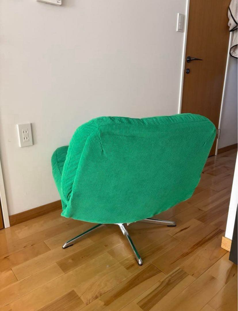 イケア ディヴリンゲ　ソファ 回転パーソナルチェア グリーン