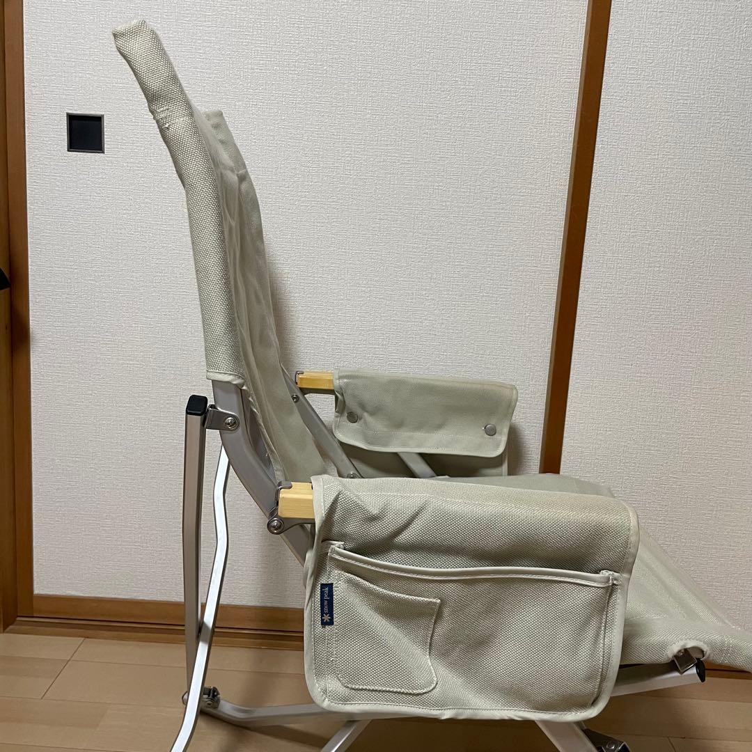 【限定品】【値下不可】スノーピーク ローチェア30 アイボリー サイドポケット付