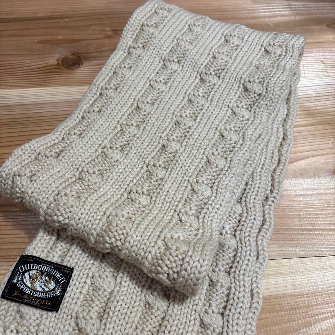 リアルマッコイズ　フィッシャーマンニットマフラー　Lot No.MA15121