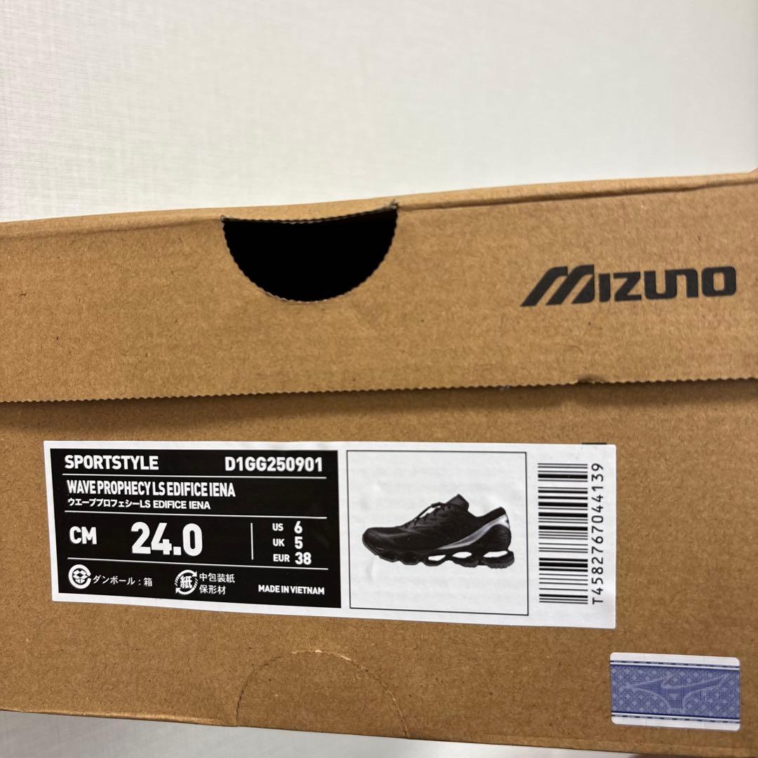新品 未使用 タグ付き ミズノ ウェーブ プロフェシー ブラック IENA別注