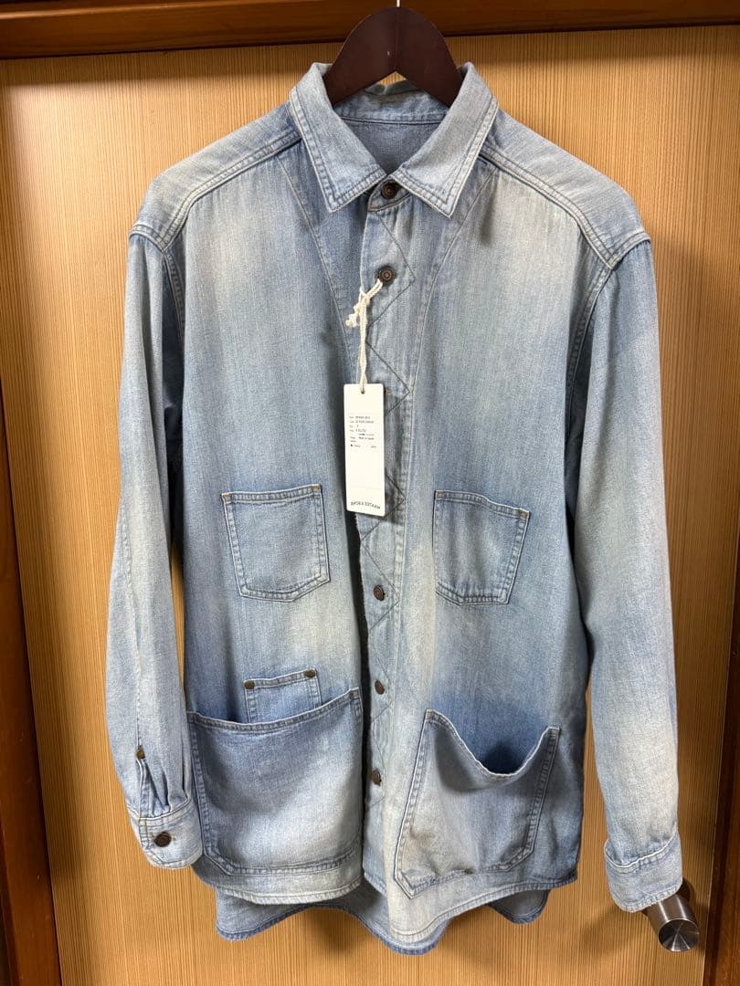 マーティアンドサンズ 25AW シャツカバーオール サイズ2 美品