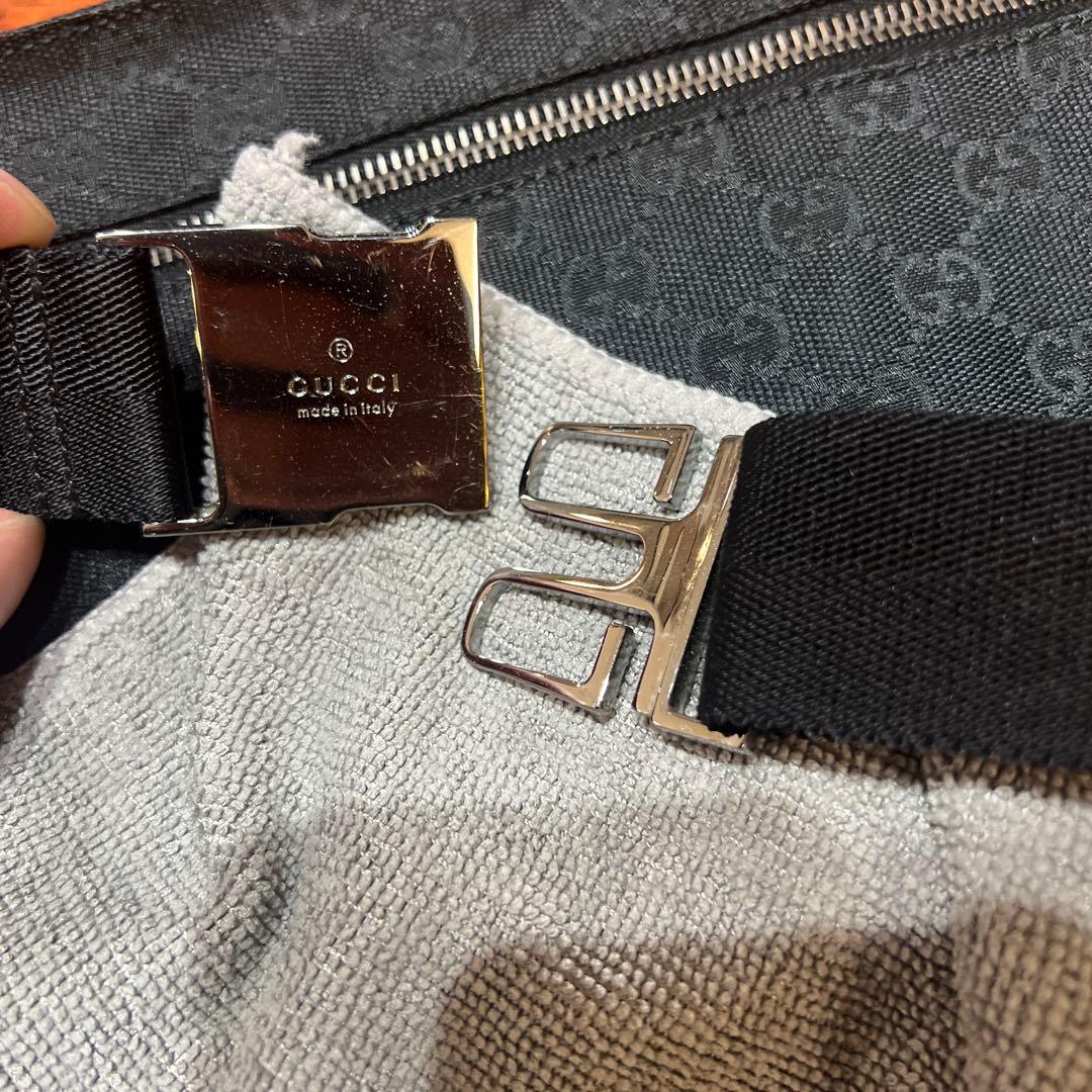 GUCCI ブラック ナイロン バッグ