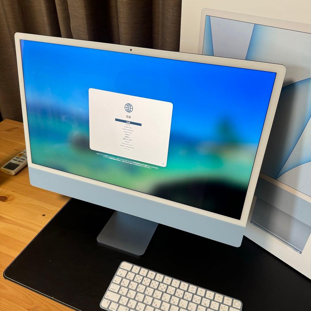 iMac M1 ブルー 動作確認済み 液晶問題無し