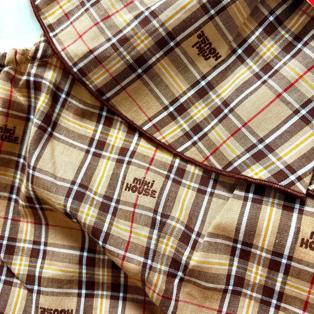 新品タグ付！ミキハウス♡チェック柄ワンピ
