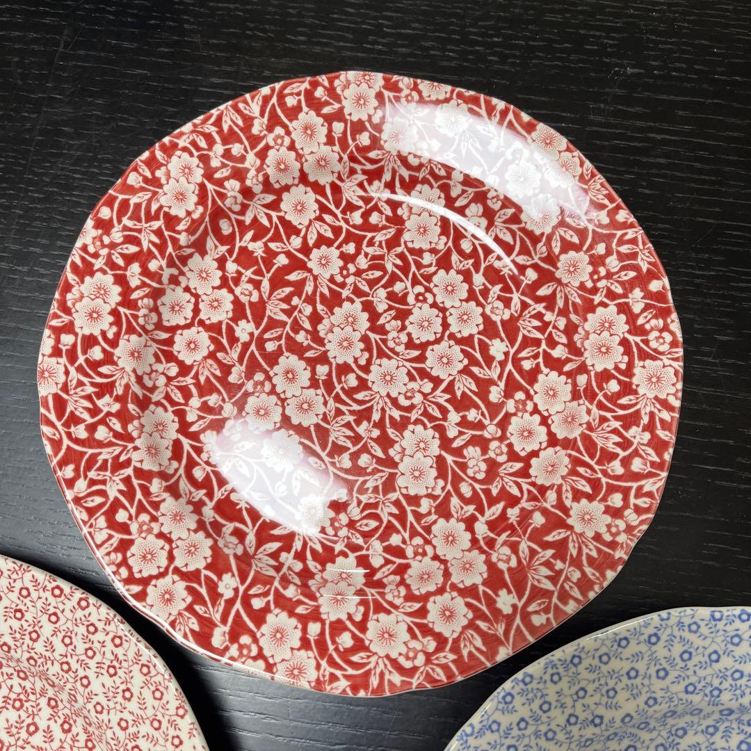 バーレイ　プレート　キャリコ1色、フェリシテ2色　3枚セット