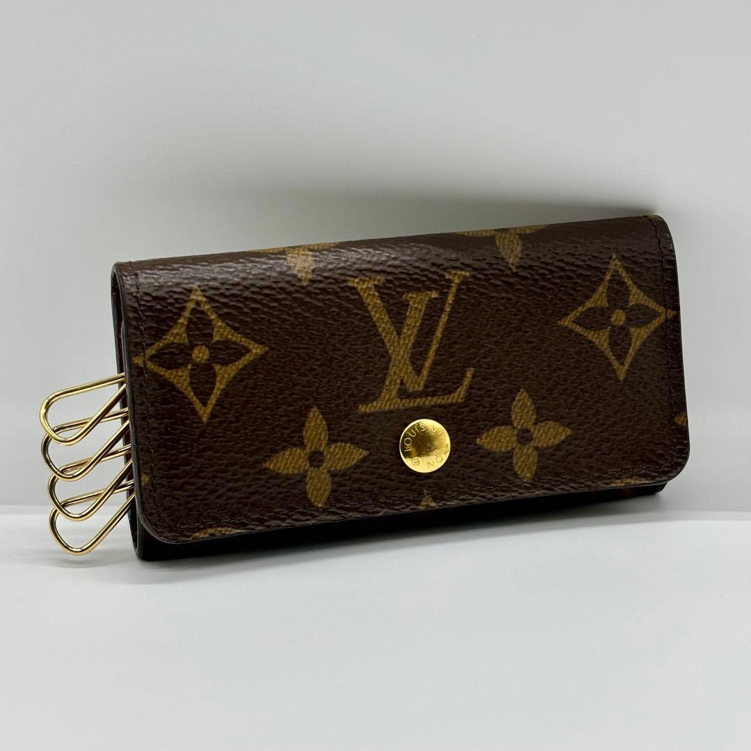【美品】ルイヴィトン ミュルティクレ4 モノグラム キーケース