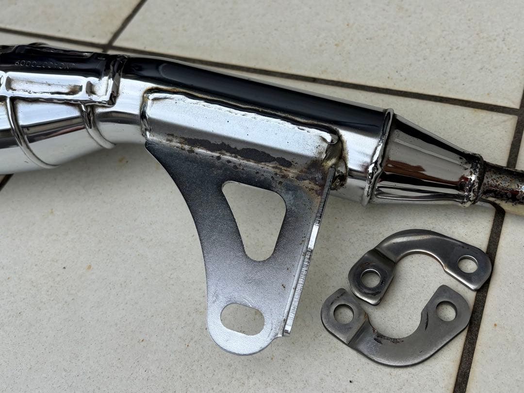 c*帳様 スーパーカブ110 モリワキ フルエキ メガフォンマフラー クローム