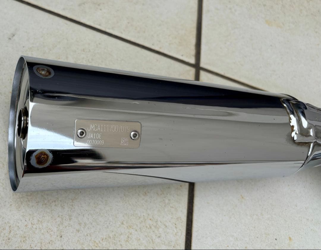 c*帳様 スーパーカブ110 モリワキ フルエキ メガフォンマフラー クローム