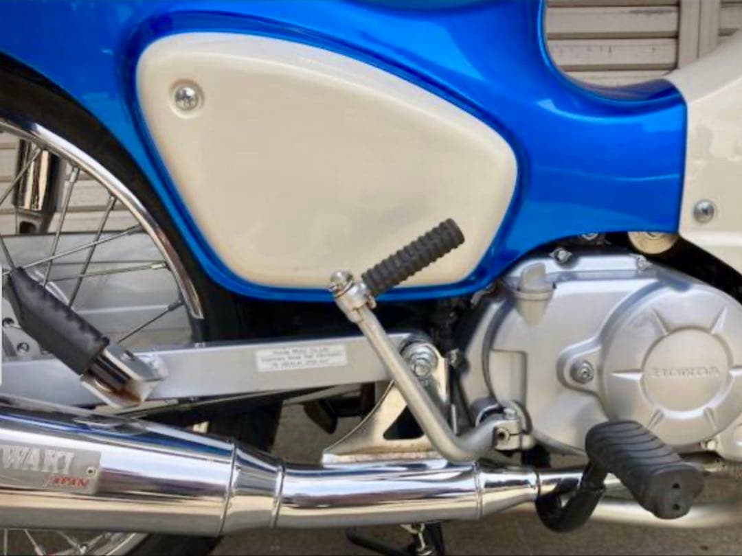 c*帳様 スーパーカブ110 モリワキ フルエキ メガフォンマフラー クローム