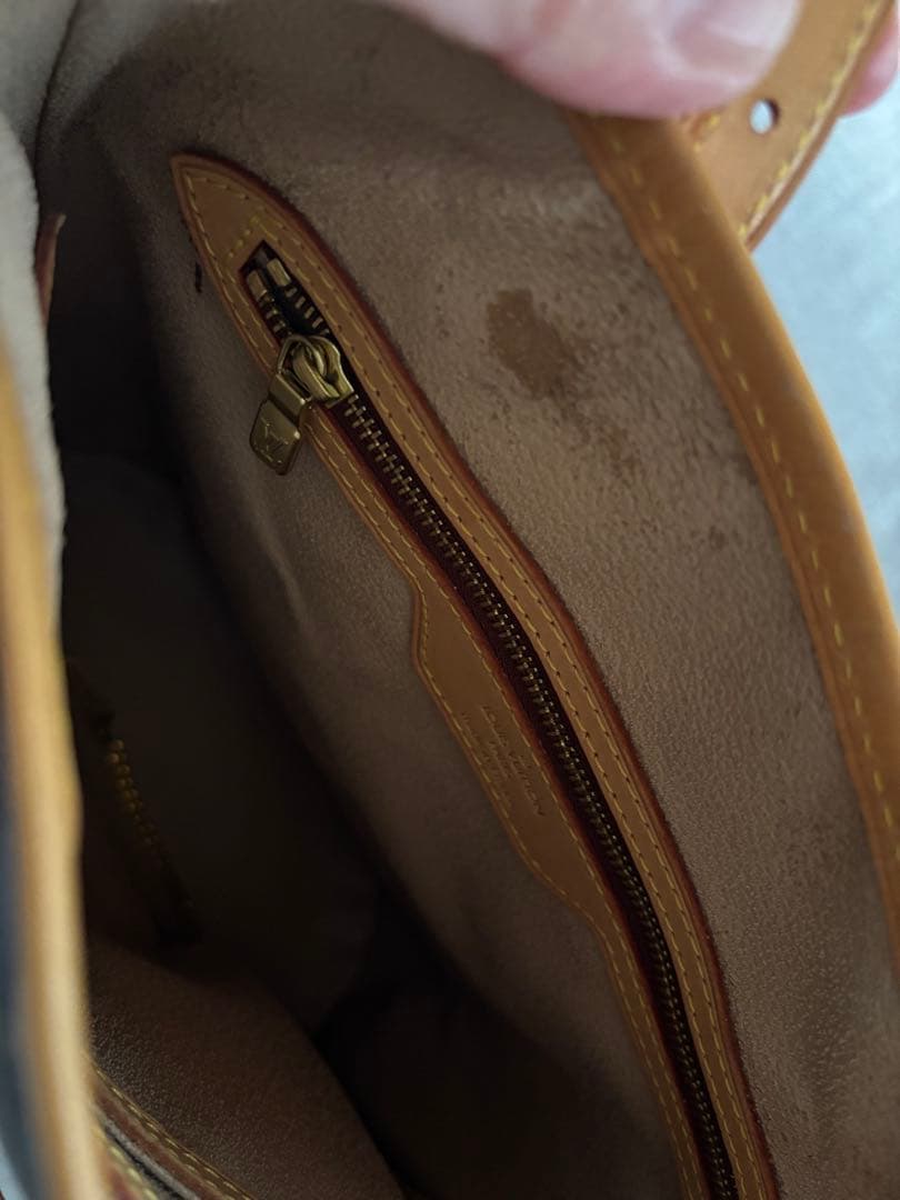 Louis Vuitton ブラック ベージュ トートバッグ