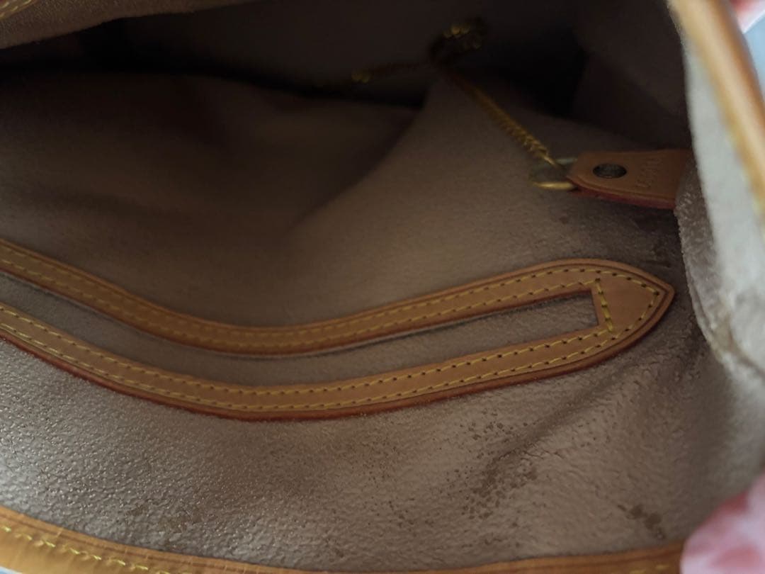 Louis Vuitton ブラック ベージュ トートバッグ