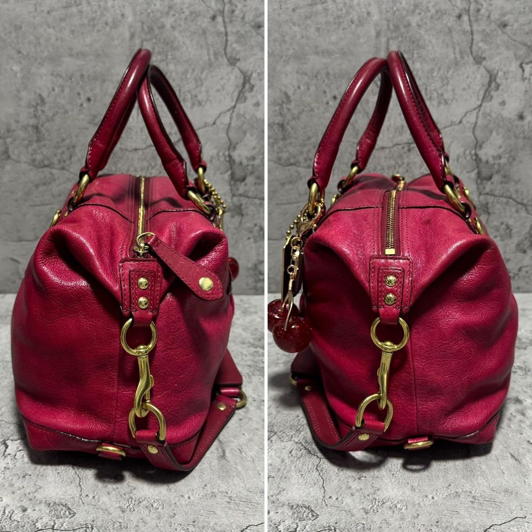 バッグ Coach Y2K Ashley Leather Boston Bag