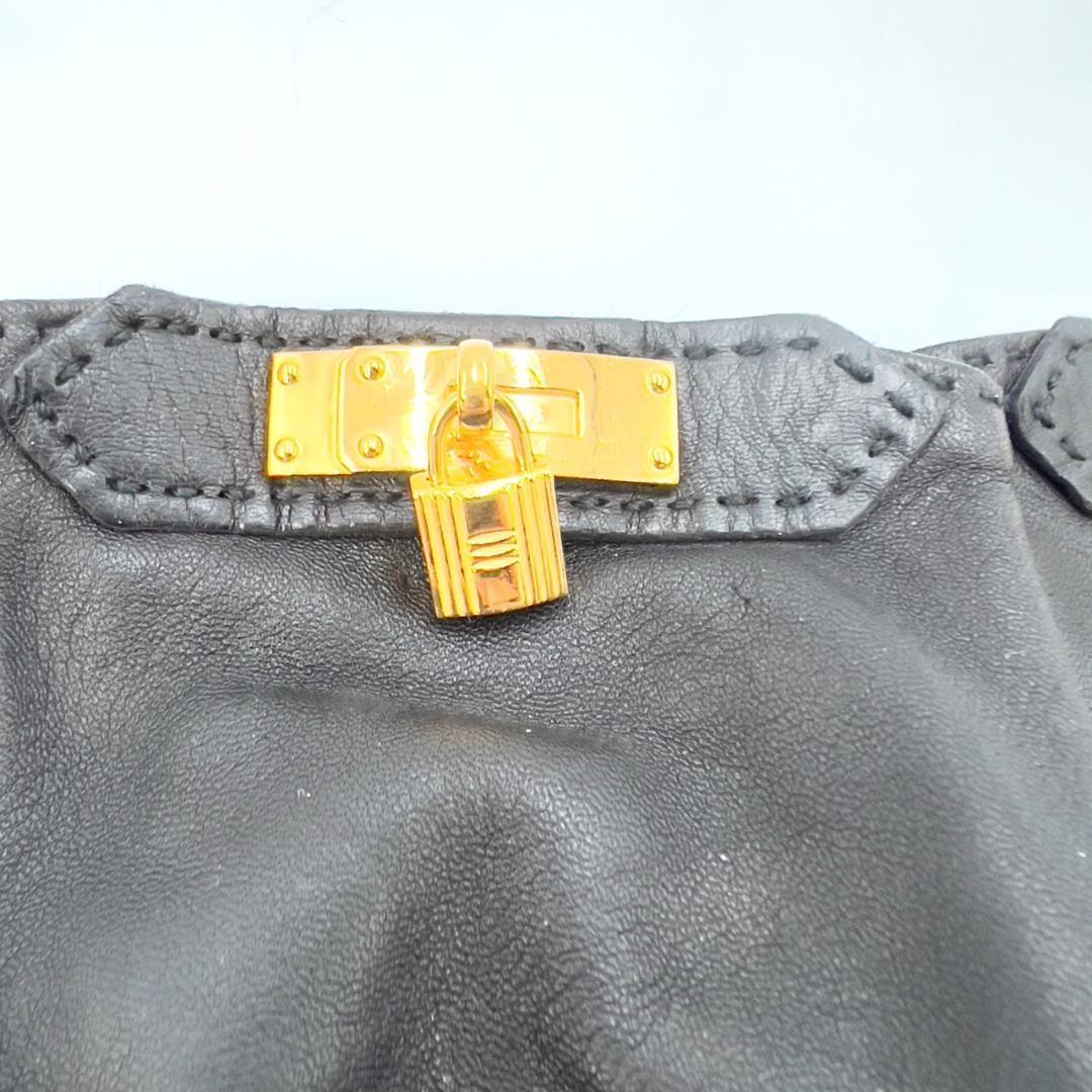 HERMES　エルメス　ケリー レザー グローブ 手袋　 7 1/2