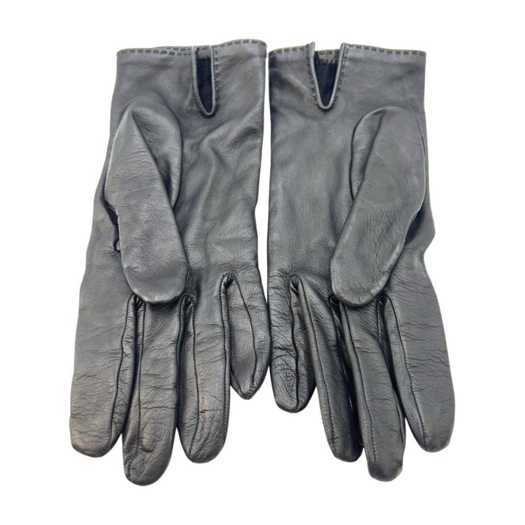 HERMES　エルメス　ケリー レザー グローブ 手袋　 7 1/2