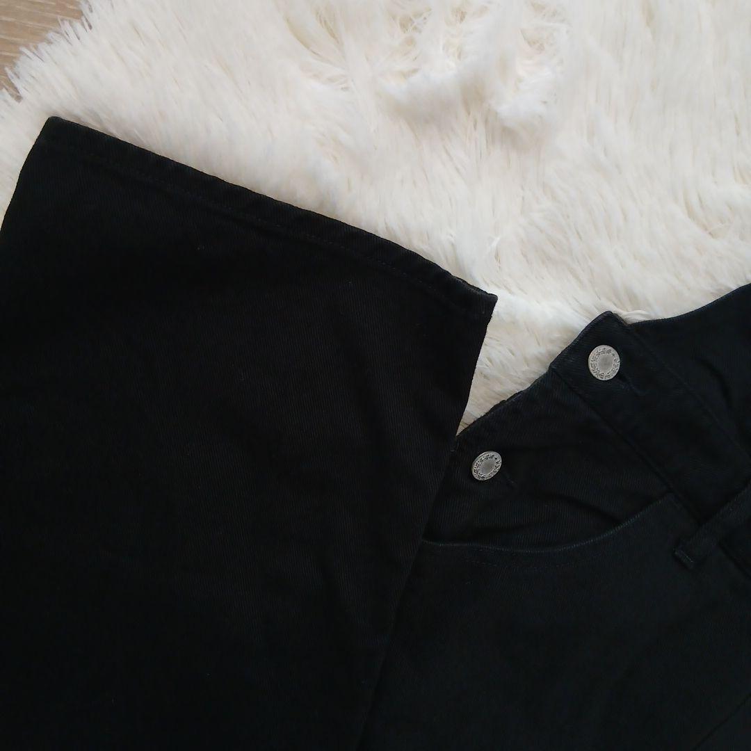 ウィムガゼット カツラギ オールインワン ブラック ストラップ オーバーオール