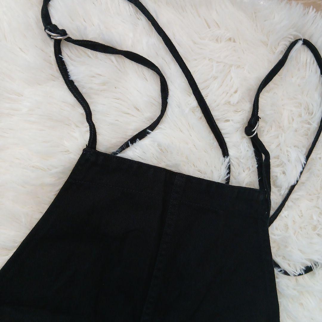 ウィムガゼット カツラギ オールインワン ブラック ストラップ オーバーオール