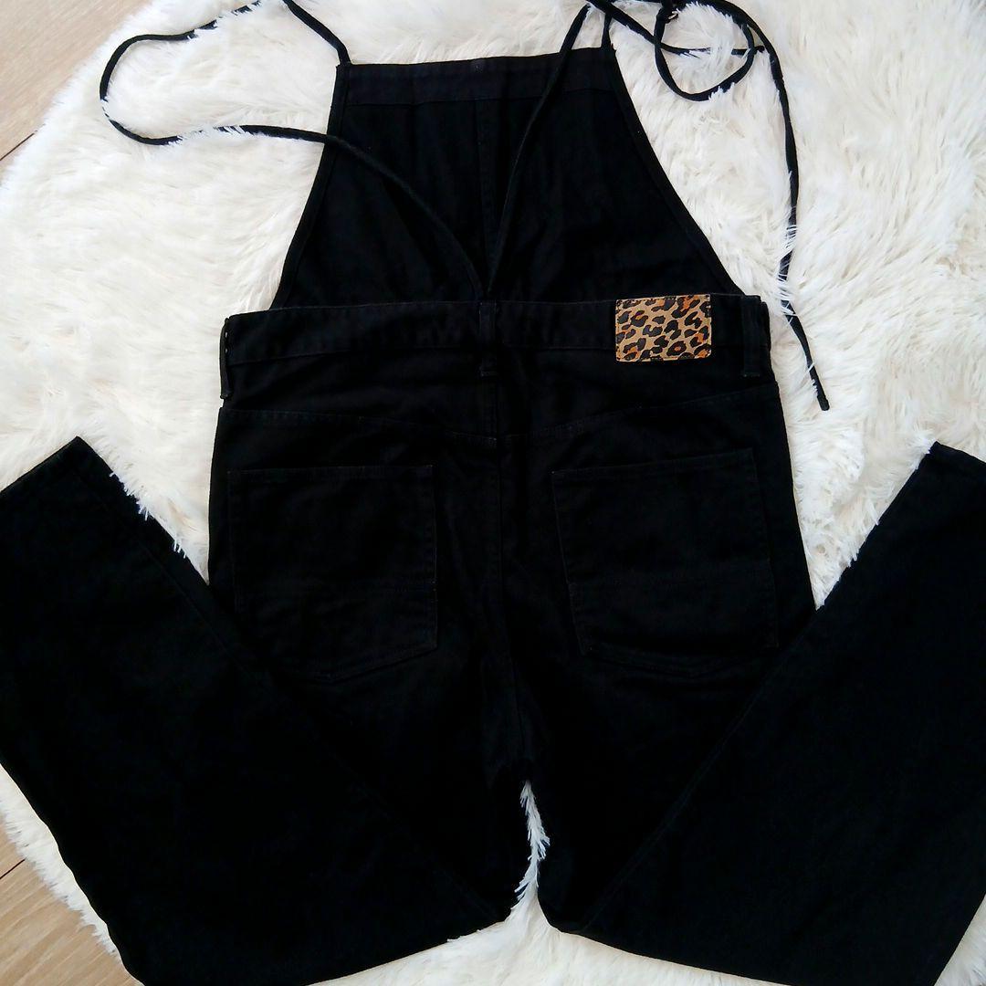 ウィムガゼット カツラギ オールインワン ブラック ストラップ オーバーオール