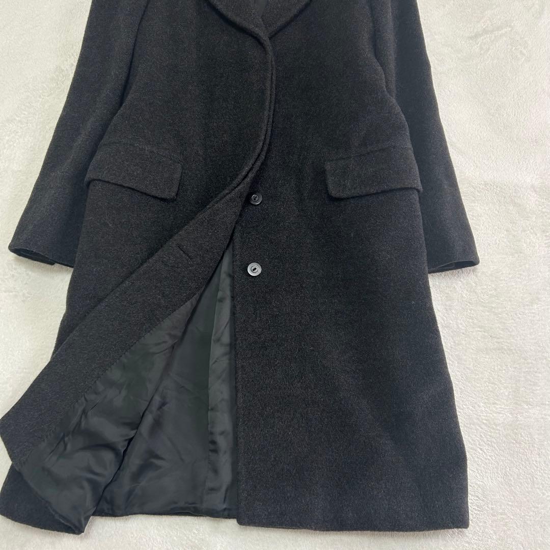 美品✨マックスマーラ　イブルース　カシミヤウール　比翼　ふんわりロングコート42