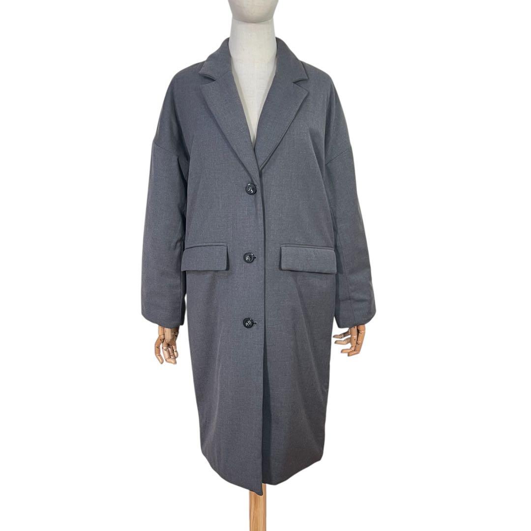 未使用級♡MICA&DEAL 中わた　チェスターコート　グレー　ロングコート