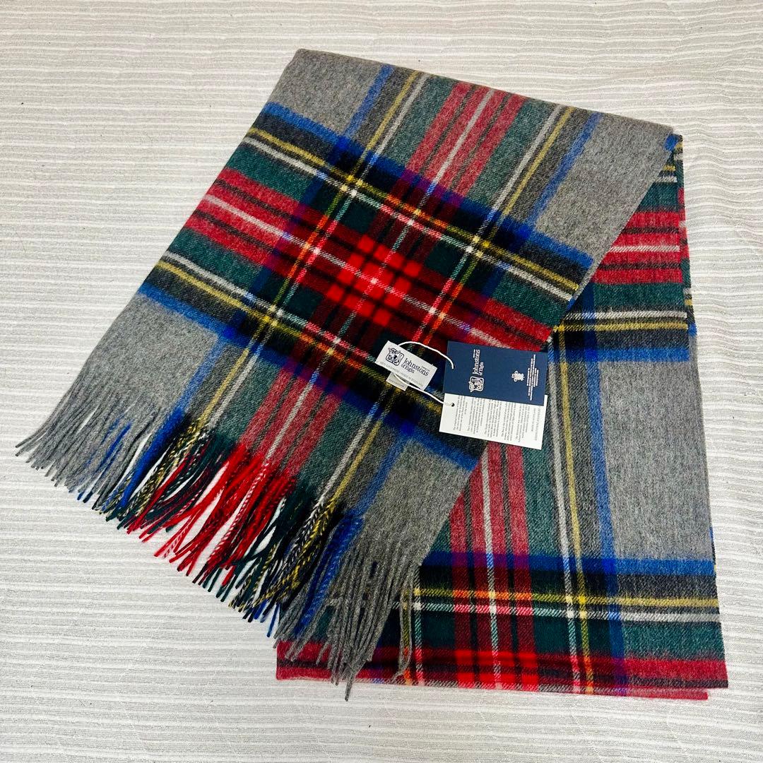 ひ*ん様 ジョンストンズ カシミア 大判ストール マフラー グレースチュワート