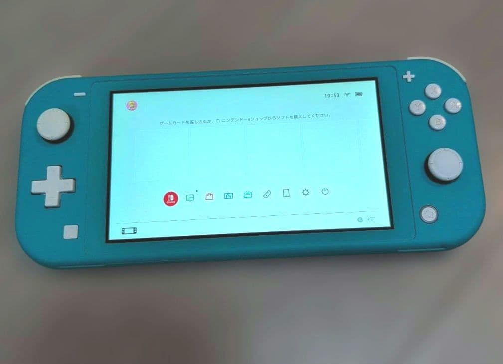 【動作品】Nintendo Switch Lite ターコイズ 本体 箱・充電器