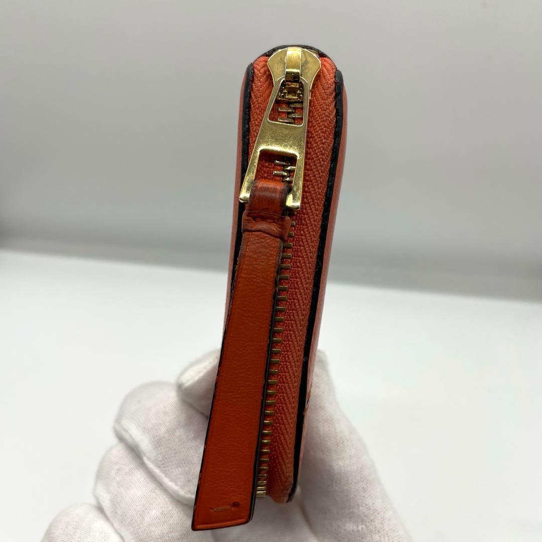 【良品】 LOEWE ロエベ パズル ラウンドファスナー 折り財布 w6