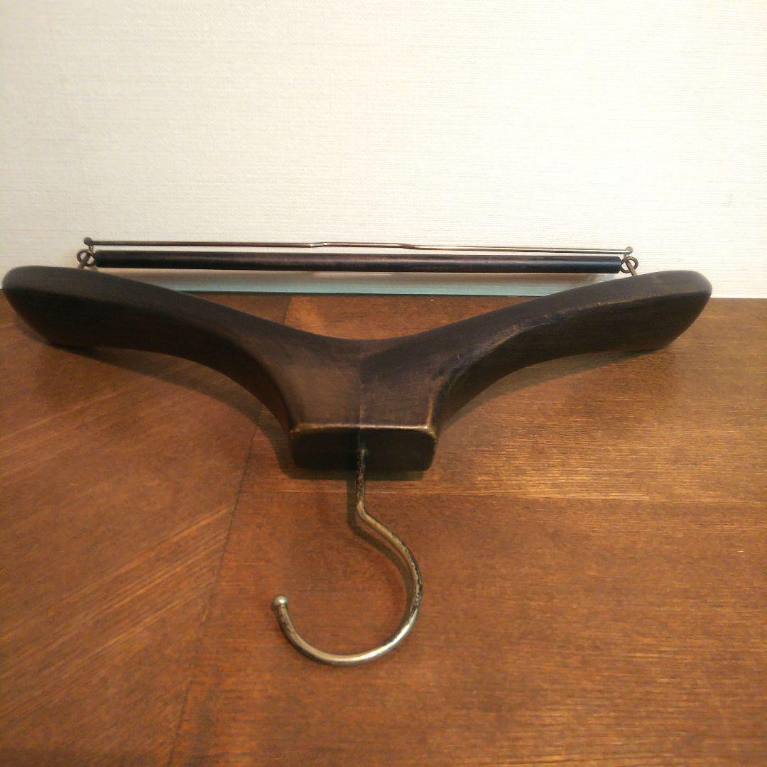 木製 メンズ ハンガー 肩にカーブと厚みがあるタイプ ２種 合計１５本