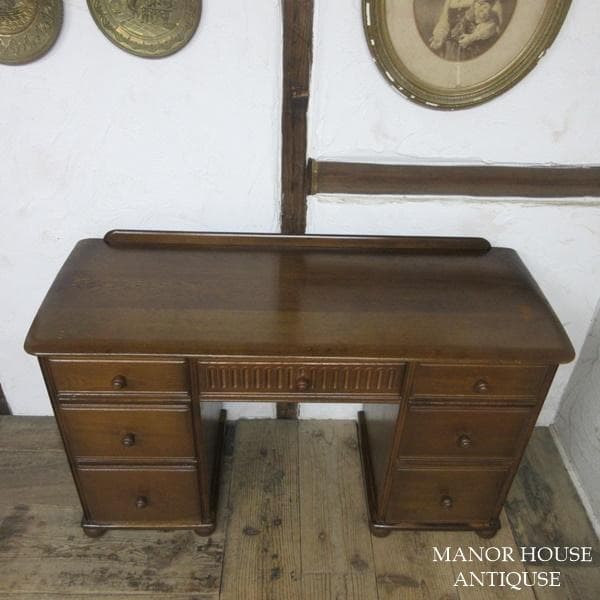 イギリス アンティーク 家具 デスク 机 作業台 店舗什器 英国 6324d