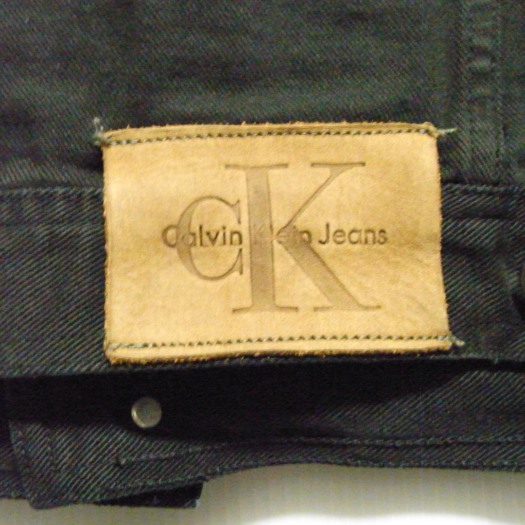 90s カルバンクラインジーンズ ブラックデニムジャケット S