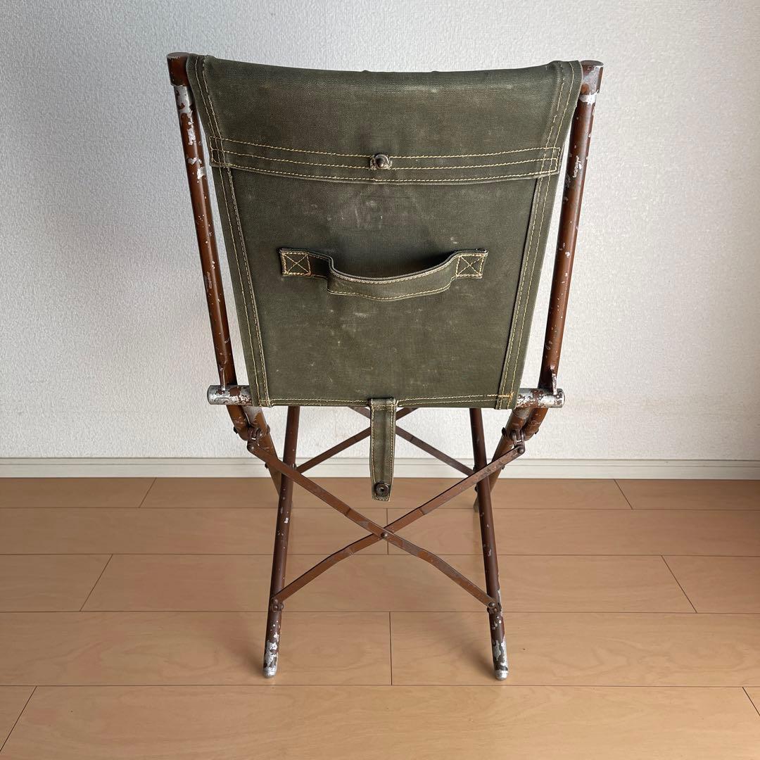希少　50's イギリス軍　フォールディングチェア　ヴィンテージ