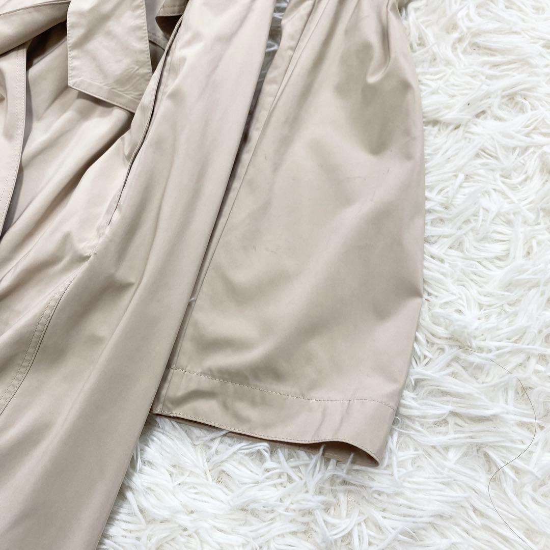 【極美品・L】マッキントッシュ　トレンチコート　ベルト　女優襟　高級生地　大きい