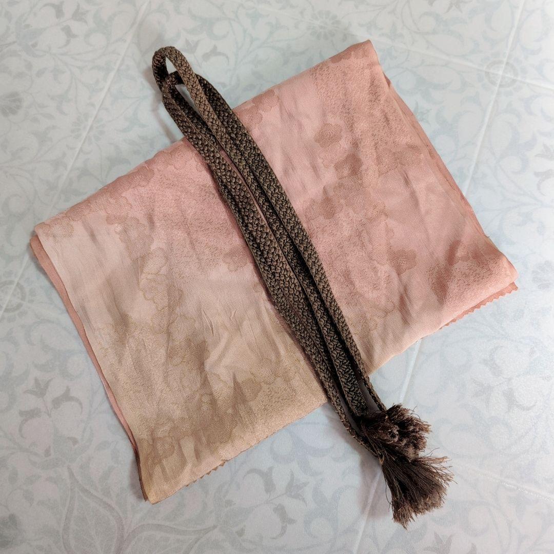 色無地　着物　フルセット　正絹　シンプル　着物美品　D2