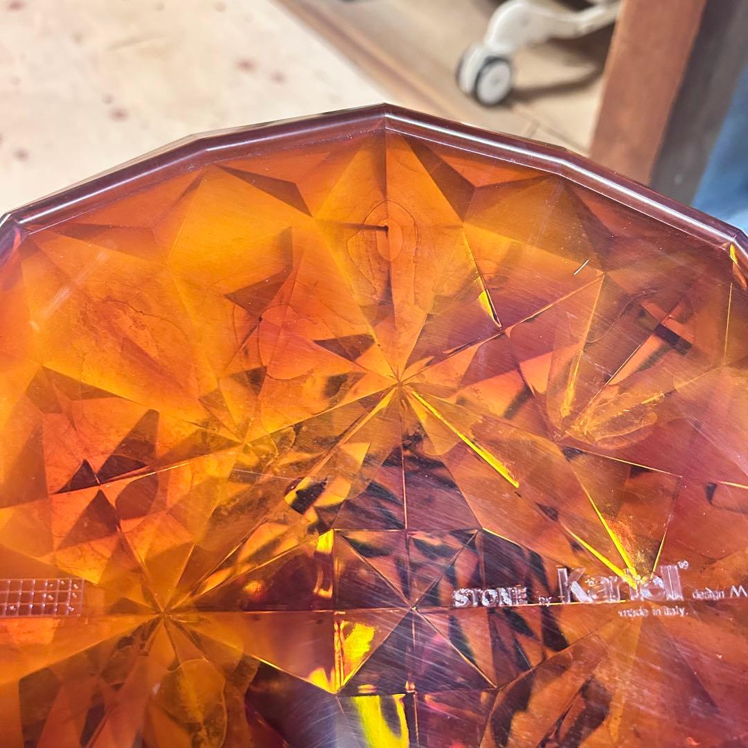 Kartell STONE スツール アンバー Marcel Wanders