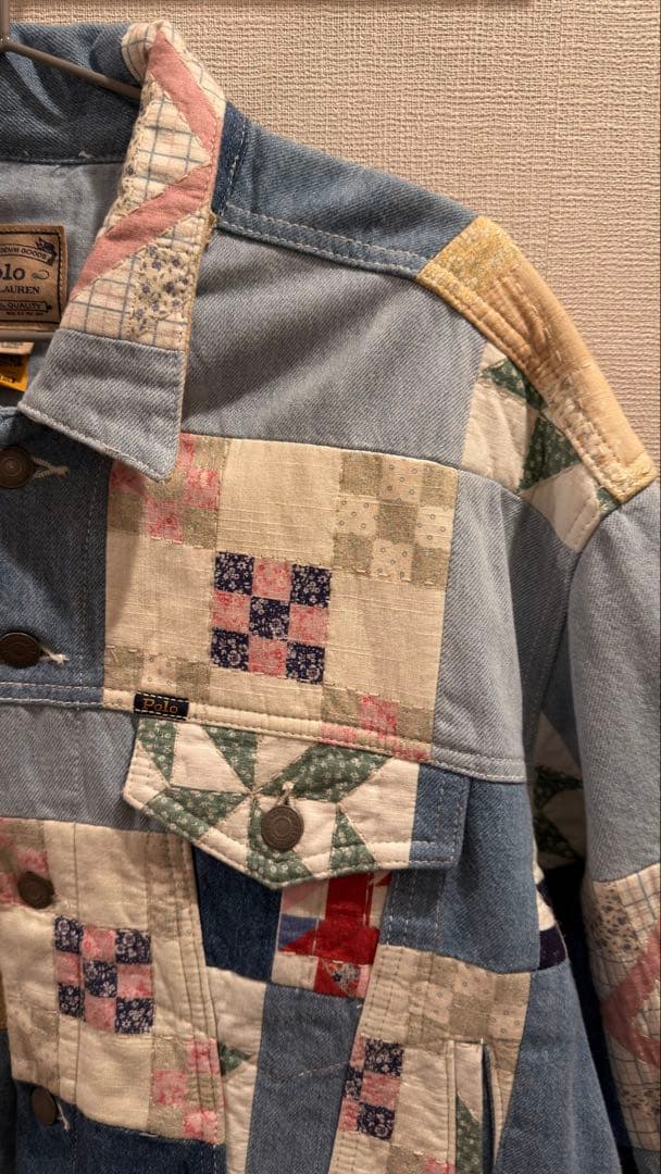 ポロラルフローレンPOLORALPHLAUREN パッチワーク デニムジャケット