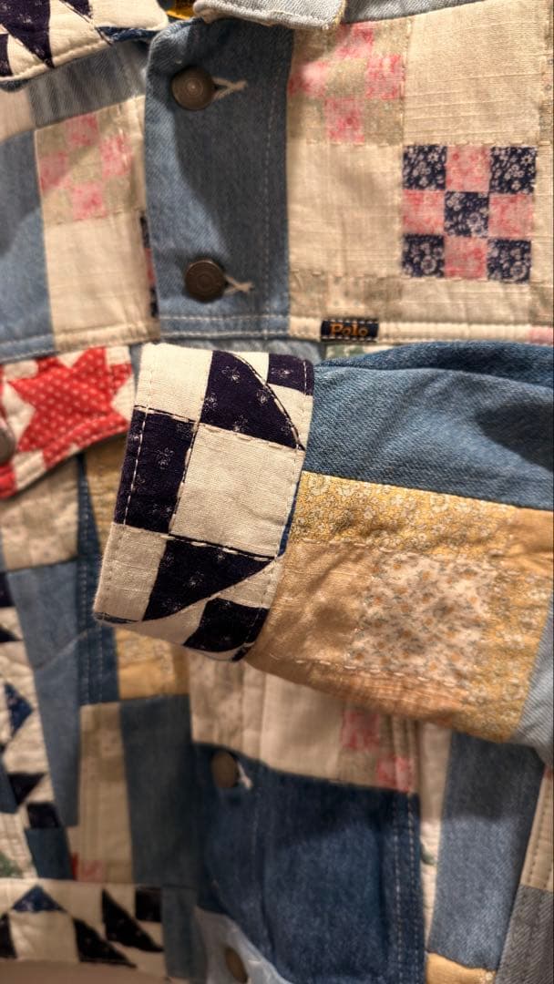 ポロラルフローレンPOLORALPHLAUREN パッチワーク デニムジャケット